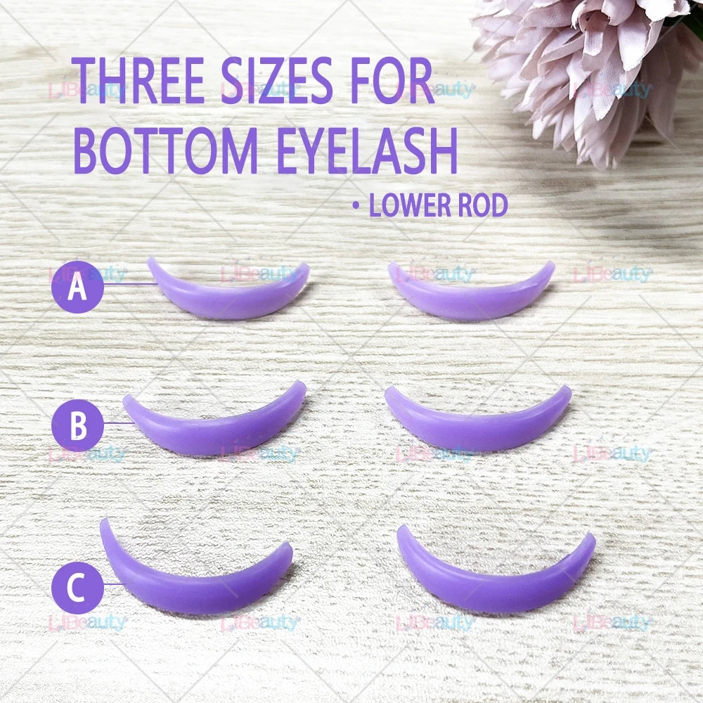 Libeauty 7 Paris Reusable Lash Lift Shield -suojatyynyt – Silicone Eyelash Curler & Curling Rautatarvikkeet, Meikkityökalu