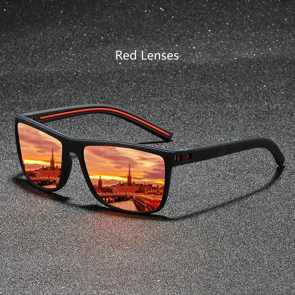 Fashion Vintage Square Polarized aurinkolasit miehille ja naisille – Designer UV400 Driving & Fishing Eyeweing