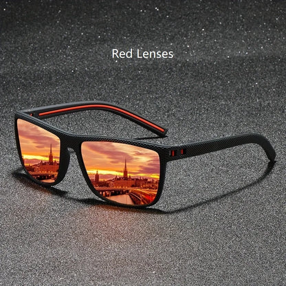 Fashion Vintage Square Polarized aurinkolasit miehille ja naisille – Designer UV400 Driving & Fishing Eyeweing
