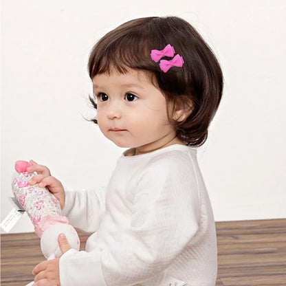1.2 Inches Mini Hair Bows with Clip – Solid Colors Hair Grips for Kids & Baby Girl