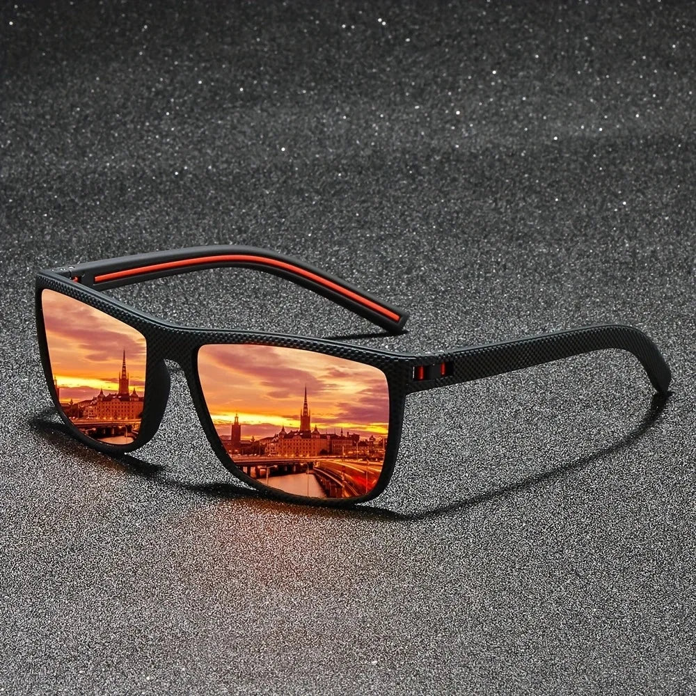 Fashion Vintage Square Polarized aurinkolasit miehille ja naisille – Designer UV400 Driving & Fishing Eyeweing