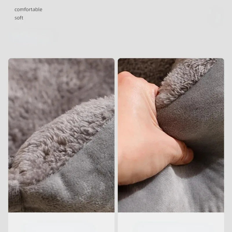 Pehmeä Plushin lemmikkisänky kissalle ja pienelle koiralle – Kodikas hengityssuojain