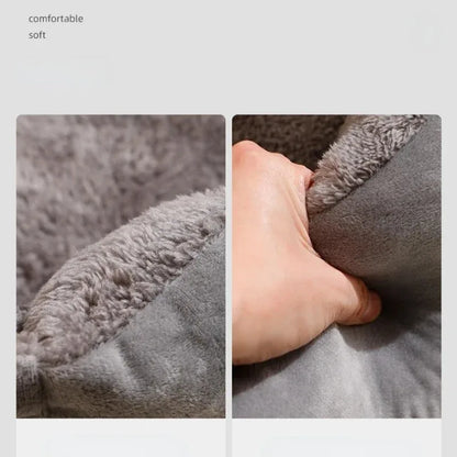 Pehmeä Plushin lemmikkisänky kissalle ja pienelle koiralle – Kodikas hengityssuojain