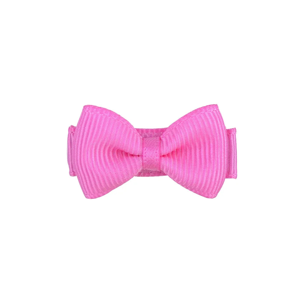 1.2 Inches Mini Hair Bows with Clip – Solid Colors Hair Grips for Kids & Baby Girl