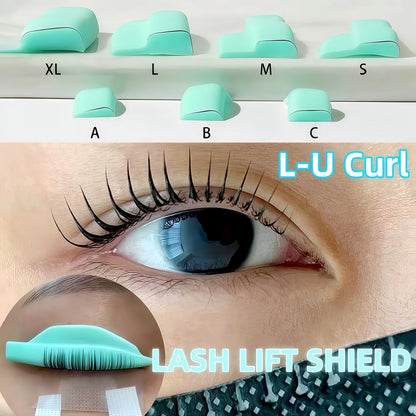 Libeauty 7 Paris Reusable Lash Lift Shield -suojatyynyt – Silicone Eyelash Curler & Curling Rautatarvikkeet, Meikkityökalu