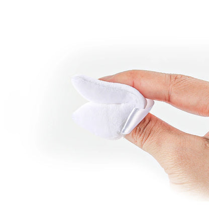 SPIDISHANGPIN Triangle Velvet Powder Puff – Uudelleenkäytettävä kasvokosmetiikkakeitto, Mini Cotton Meikki Puff Foundationille, Eyeshadowille ja Kauneustyökaluille (1/2/3/6pcs)