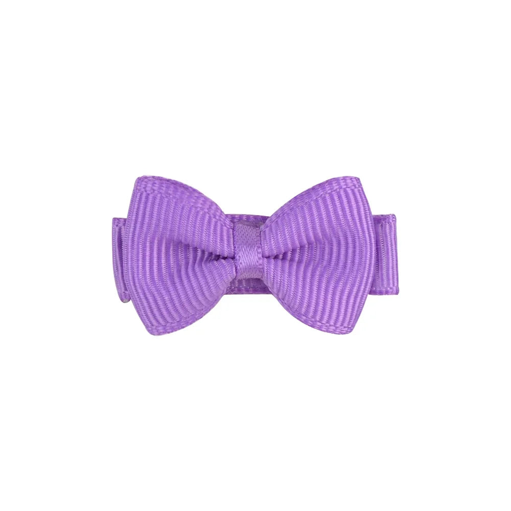 1.2 Inches Mini Hair Bows with Clip – Solid Colors Hair Grips for Kids & Baby Girl