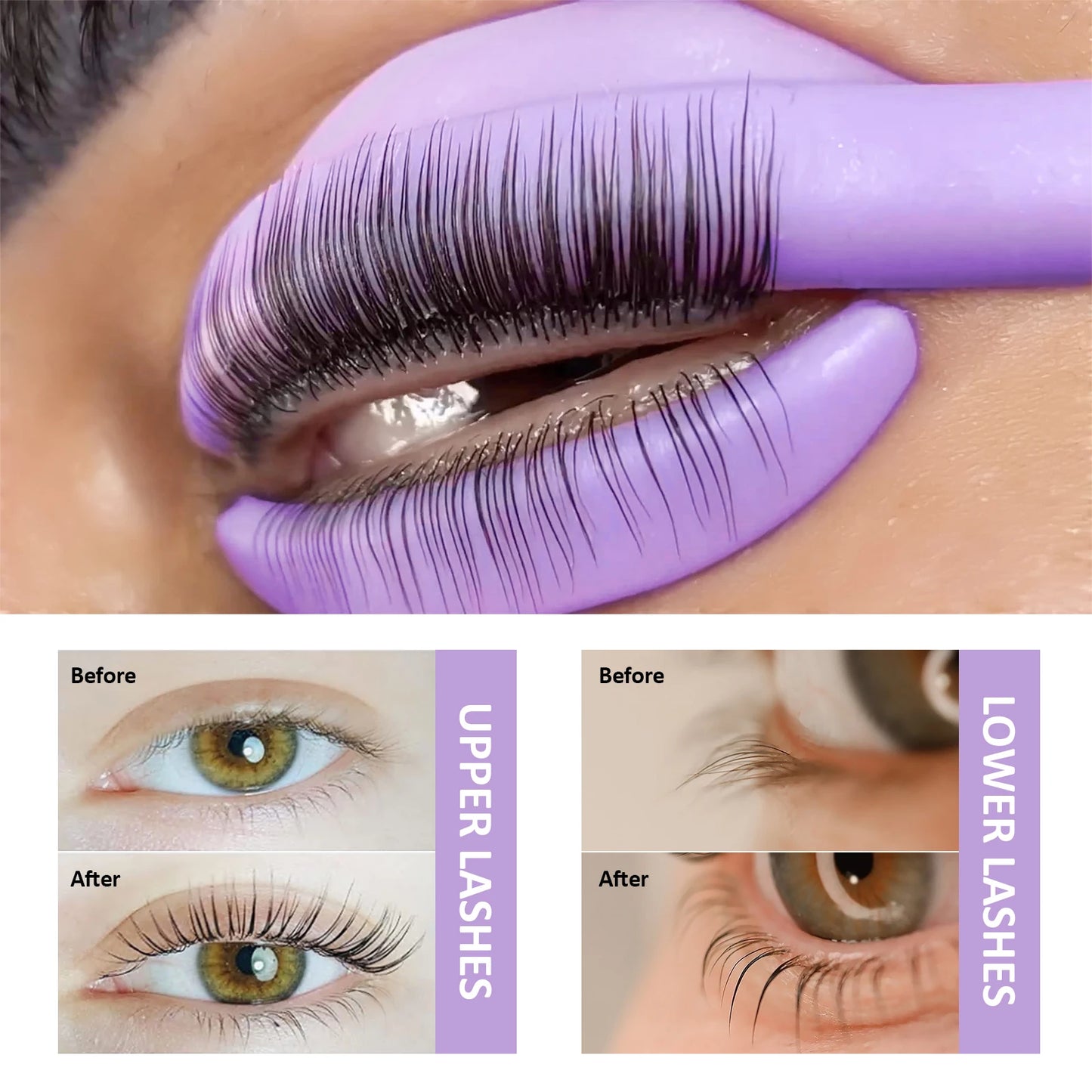 Libeauty 7 Paris Reusable Lash Lift Shield -suojatyynyt – Silicone Eyelash Curler & Curling Rautatarvikkeet, Meikkityökalu