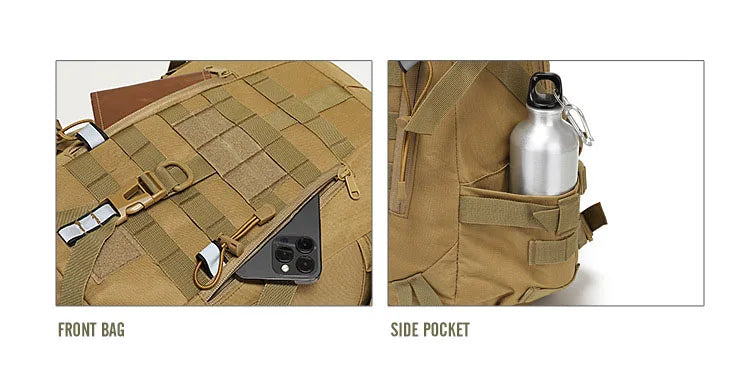 40L Taktinen heijastusreppu – Military Molle Outdoor Recksack Retki, Camping, Hunting & Travel Bag