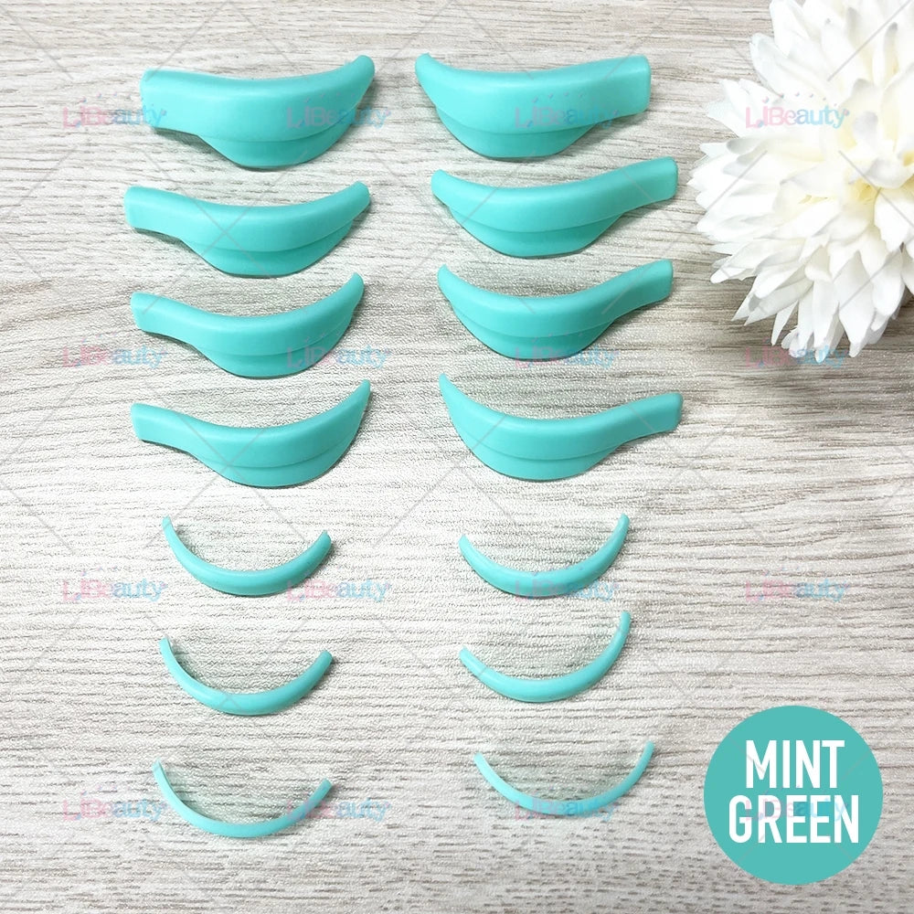 Libeauty 7 Paris Reusable Lash Lift Shield -suojatyynyt – Silicone Eyelash Curler & Curling Rautatarvikkeet, Meikkityökalu