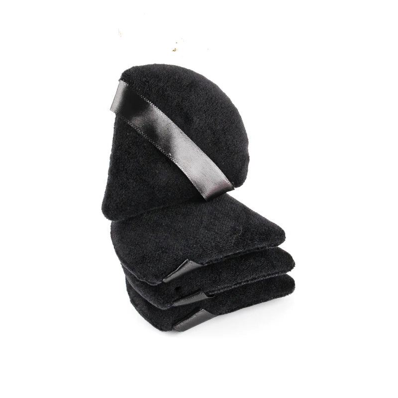 SPIDISHANGPIN Triangle Velvet Powder Puff – Uudelleenkäytettävä kasvokosmetiikkakeitto, Mini Cotton Meikki Puff Foundationille, Eyeshadowille ja Kauneustyökaluille (1/2/3/6pcs)