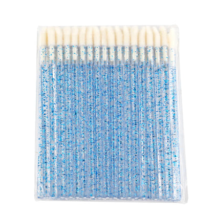 Lanjinglin 5/50 kpl Kertakäyttöiset huuliharjameikkiharjat – Lipstick Aplicator Wands & Eyelash Extension Tool, Professional Beauty Accessories