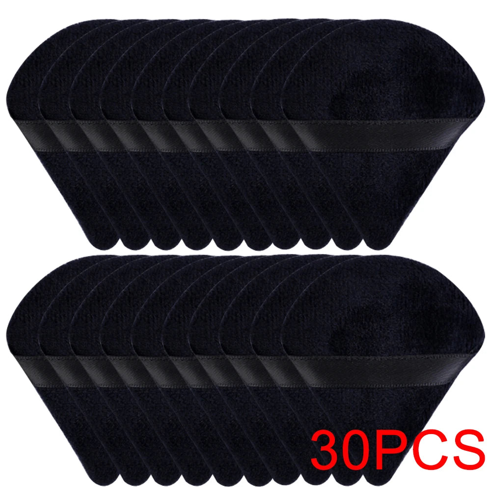 20/30 Pc:n kolmiosainen samettijauhepurkki – märkä- ja kuivakäyttömeikki Paavo säätiölle, kosmetiikalle ja kauneussekoitukselle