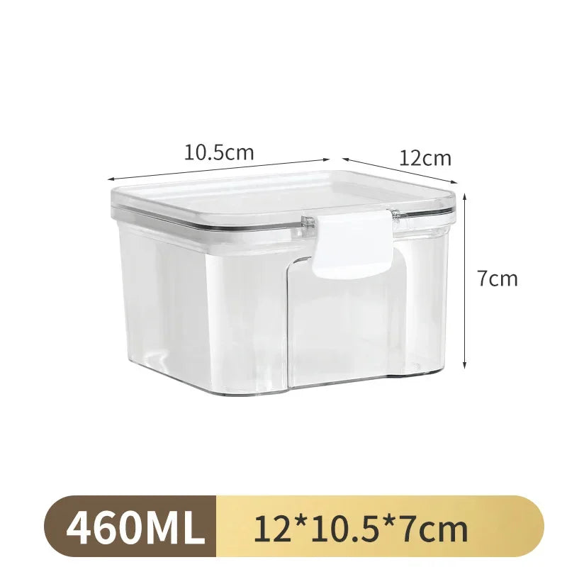 1PC ilmatiivis tiivistetty säilytyspurkki – muovijyvää, pastaa ja maustepakkausta Moisture-Proof Kitchen Organisator Box