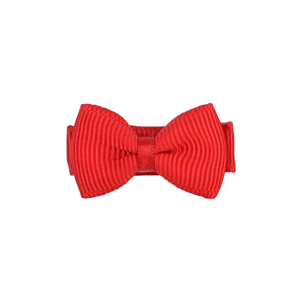 1.2 Inches Mini Hair Bows with Clip – Solid Colors Hair Grips for Kids & Baby Girl