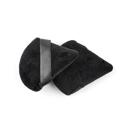 SPIDISHANGPIN Triangle Velvet Powder Puff – Uudelleenkäytettävä kasvokosmetiikkakeitto, Mini Cotton Meikki Puff Foundationille, Eyeshadowille ja Kauneustyökaluille (1/2/3/6pcs)