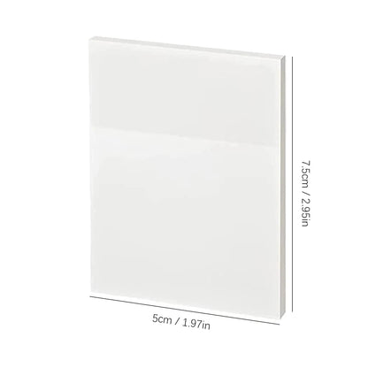 50 arkkia Läpinäkyvät tarravihkot – vedenpitävä viesti ja allekirjoitustarrat muistikirjoihin