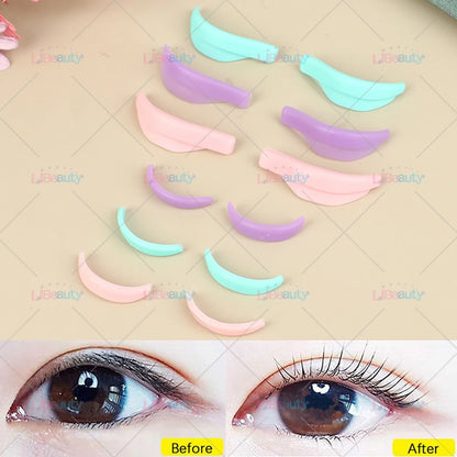 Libeauty 7 Paris Reusable Lash Lift Shield -suojatyynyt – Silicone Eyelash Curler & Curling Rautatarvikkeet, Meikkityökalu