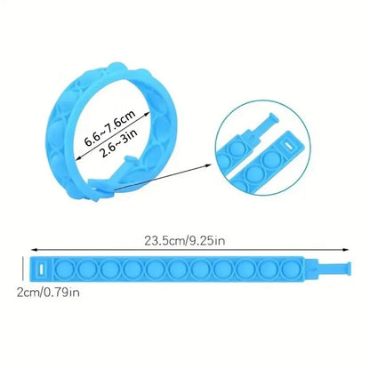 12/24/36PCS Silikonivärikäs kuplaranneke – Lasten juhlasuosikit, syntymäpäivälahjat, häämatkalaiset, karnevaalit ja lomarannekkeet