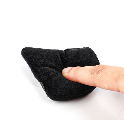 SPIDISHANGPIN Triangle Velvet Powder Puff – Uudelleenkäytettävä kasvokosmetiikkakeitto, Mini Cotton Meikki Puff Foundationille, Eyeshadowille ja Kauneustyökaluille (1/2/3/6pcs)