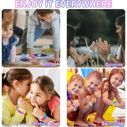 12/24/36PCS Silikonivärikäs kuplaranneke – Lasten juhlasuosikit, syntymäpäivälahjat, häämatkalaiset, karnevaalit ja lomarannekkeet