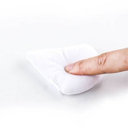 SPIDISHANGPIN Triangle Velvet Powder Puff – Uudelleenkäytettävä kasvokosmetiikkakeitto, Mini Cotton Meikki Puff Foundationille, Eyeshadowille ja Kauneustyökaluille (1/2/3/6pcs)