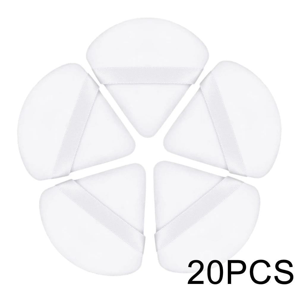 20/30 Pc:n kolmiosainen samettijauhepurkki – märkä- ja kuivakäyttömeikki Paavo säätiölle, kosmetiikalle ja kauneussekoitukselle