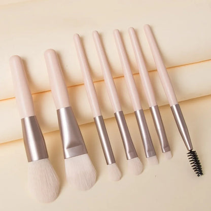 8Pc:n meikkiharjasetti Concealer Brush Blush Löysä puuteriharja Eye Shadow Highlighter Foundation Brush Beauty -työkalut