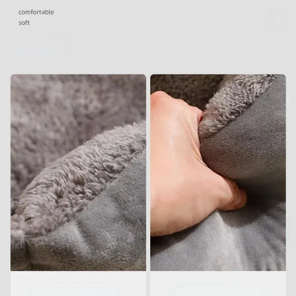 Pehmeä Plushin lemmikkisänky kissalle ja pienelle koiralle – Kodikas hengityssuojain