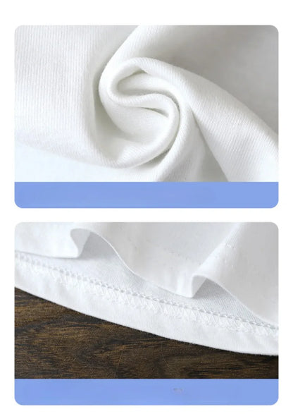 2-10Y Childrens Puhtaan puuvillan lyhythihainen pusero T-paita – Baby Boys & Girls Summer Tops