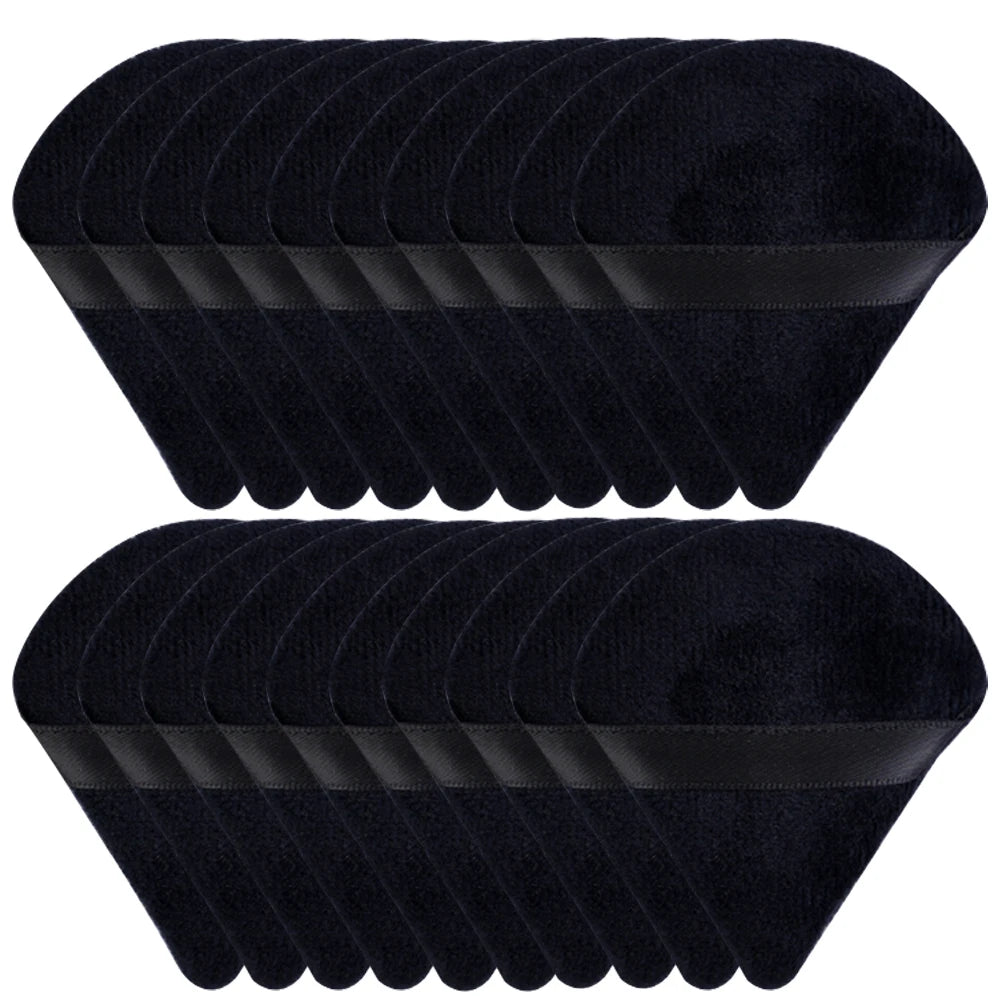 20/30 Pc:n kolmiosainen samettijauhepurkki – märkä- ja kuivakäyttömeikki Paavo säätiölle, kosmetiikalle ja kauneussekoitukselle