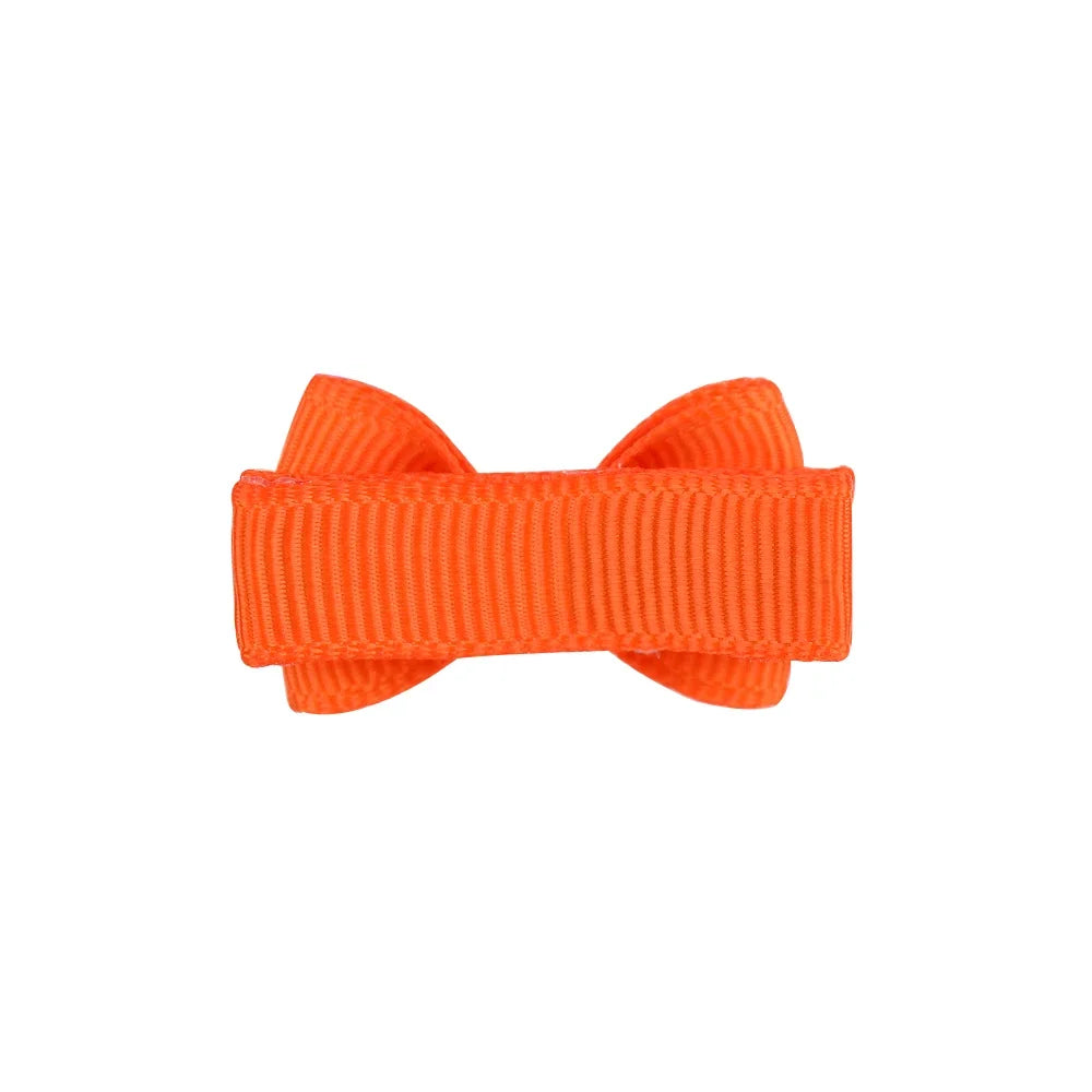 1.2 Inches Mini Hair Bows with Clip – Solid Colors Hair Grips for Kids & Baby Girl